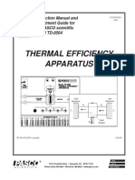 Manual Thermal Efficiency Apparatus PDF