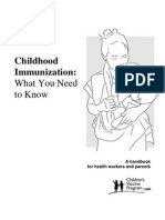 Childhood Immunization:: What You Need To Know