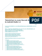 Tutorial How To Create Barcode Reader App in Android Studio 1