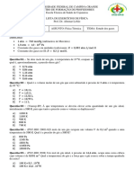 LISTA 04 - Estudo Dos Gases PDF