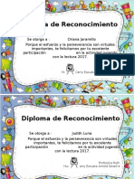 Diplomas de Reconocimiento 2