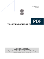 Transfer and Posting Policies