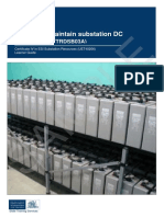 Install and Maintain Substation DC Systems