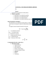 Determinacion de La Viscosidad de Hidrocarburos