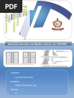 Problemas Resueltos de Rigidez Lateral en Sap2000 PDF