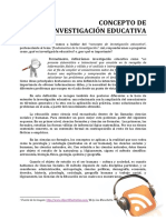 Concepto de Investigacion Educativa PDF