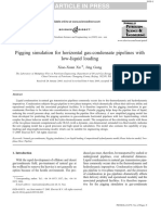 Pigging Simulation For Horizontal Gas-Condensate Pipelines With Low-Liquid Loading