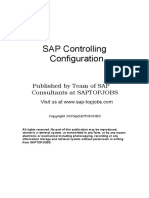 SAP Controlling Configuration