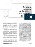 Trigo Aranda - El Quinto Postulado de Euclides y La Geometría Del Universo PDF