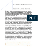 ENSAYO Problemática Alimenticia de COLOMBIA 10-2