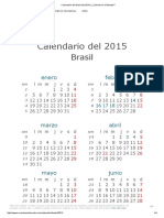 Calendario de Brasil Del 2015 - ¿Cuándo en El Mundo