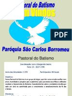 O Que É Batismo - É o Sacramento Pelo Qual Renascemos para A Vida Divina e Nos Tornamos Filhos de Deus. Sacramento Da Iniciação A Vida Cristã