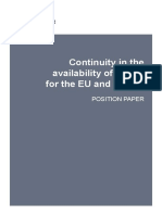 Continuity in The Availability of Goods For The EU and The UK Position Paper 21 de Agosto