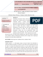 Process Validation of Oral Solid Dosage Form. Tablet-An Overview