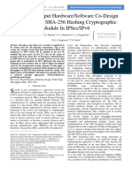 High Throughput Hardware/Software Co-Design Approach For Sha-256 Hashing Cryptographic Module in Ipsec/Ipv6