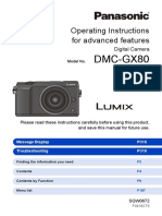 LUMIXGX85Manual PDF