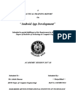 "Android App Development": A Practical Training Report On