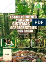 Establecimiento y Manejo de Sistemas Agroforestales Con Cacao