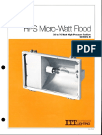 ITT American Electric HPS Micro-Watt Flood Series M Spec Sheet 1-82