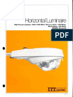 ITT American Electric Horizontal Luminaire Series 25 & 26 Spec Sheet 2-81