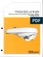 ITT American Electric Horizontal Luminaire Series 25 & 26 Spec Sheet 10-81