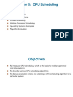 Chapter 5: CPU Scheduling