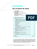 Aciers de Construction - Caractéristiques Et Bases de Choix PDF