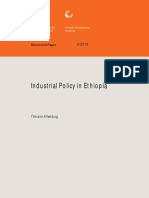 Industrial Policy in Ethiopia: Discussion Paper