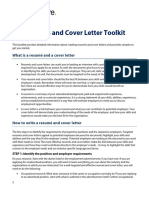 CareerCentre Resume and Cover Letter Toolkit - UofT