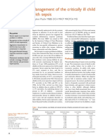 Management of Criticalli Ill Child Sepsis