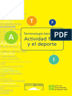 Terminología Básica de La Actividad Física y El Deporte