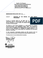 DENR Memo Circ-2010-13 Manual of Land Survey Procedures