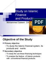 Study On Islamic Finance and Products.: Mohammed Saleem .OA