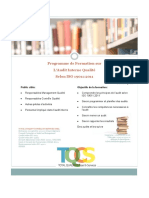 Fiche Technique Formation Audit Interne Des Systemes de Management