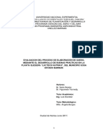 Evaluacion Del Proceso de Elaboración de Queso, Mediante Las Buenas Practicas Manufacturas en La Planta Quesera "Lácteos Nutrias"