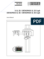 Sirona Orthophos SL Dental X-Ray - Service Manual