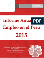 Informe Anual Empleo Enaho 2015 PDF