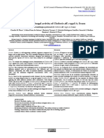 Potential Antifungal Activity of Cladonia Aff. Rappii A. Evans