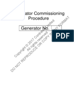 Generator Commissioning Procedure PDF