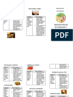 Triptico Alimentacion en El Preescolar