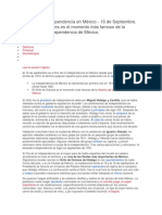 El Día de La Independencia en México PDF