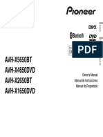 Avh-X5650bt Avh-X4650dvd Avh-X2650bt Avh-X1650dvd Operating Manual (Eng-Por-Esp) PDF