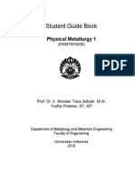 Student Guide Book: Physical Metallurgy 1