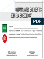 CERTIFICADO Disertante Contaminantes Emergentes