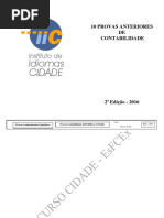 Provas Resolvidas de Contabilidade - 2016