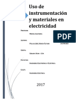 Informe N°2 - Uso de Instrumentación y Materiales en Electricidad