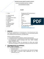 Sílabo Fundamentos de Comunicaciones y Telecomunicaciones