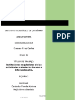 Tarea 20 Instituciones Reguladoras de Las Actividades Valuatorias Locales e Internacionales