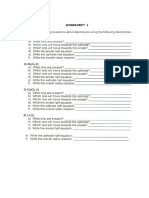 Worksheet1 and 2-Electrolysis