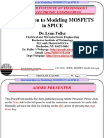 Spice Mosfet Model Intro